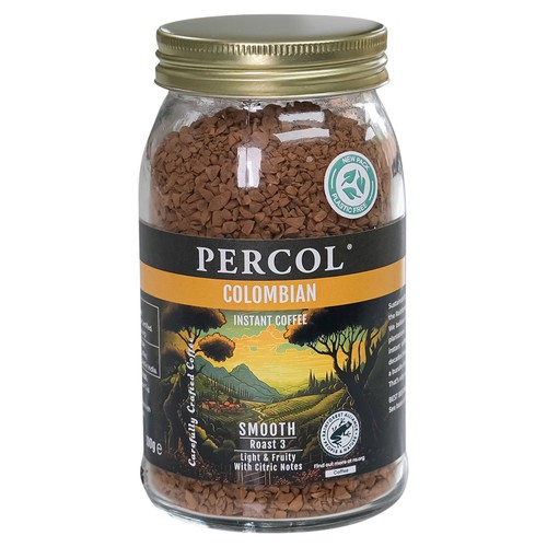 Percol smooth colombia instant coffee