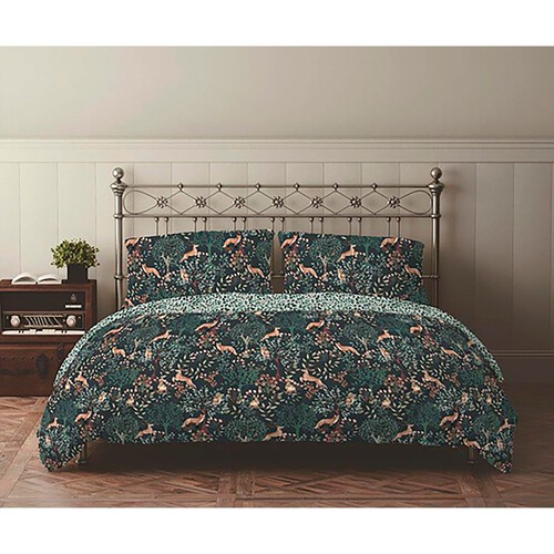 Nutmeg  Home Brushed Cotton Magical Woodland Duvet Set King