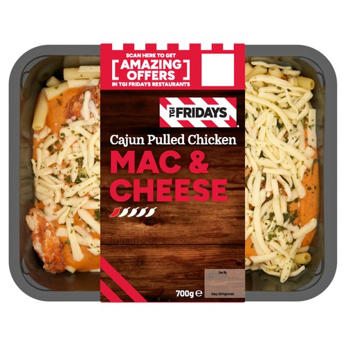 TGI Fridays Cajun Pulled Chicken Mac & Cheese 700g