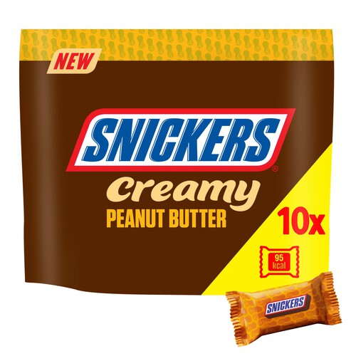 Snickers Creamy Peanut Butter & Milk Chocolate Snack Bars Multipack