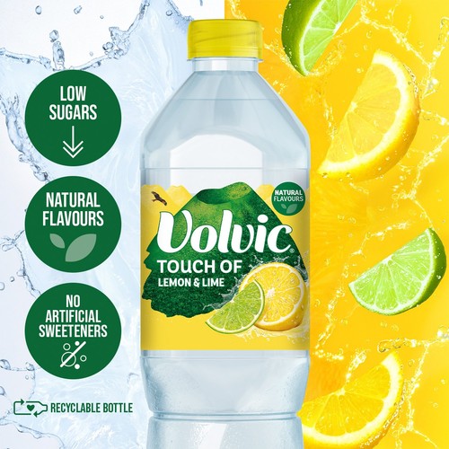 Volvic Touch of Fruit Lemon & Lime Natural Flavoured Water
