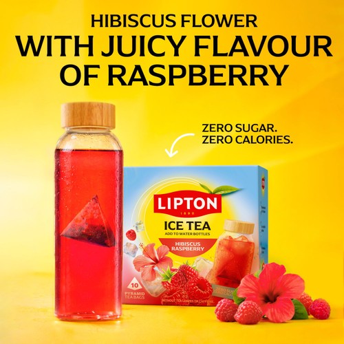 Lipton Ice Tea Infuse Raspberry & Hibiscus 10 Bags 35g