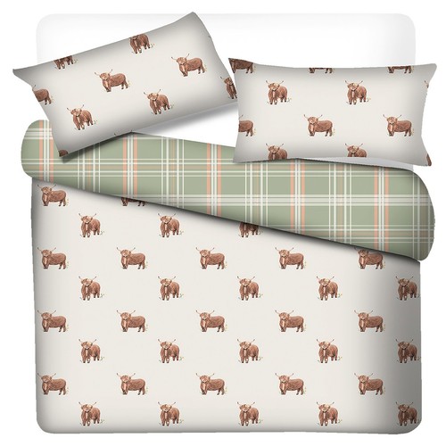 Nutmeg Home Highland Meadow Easy Care Duvet Set King