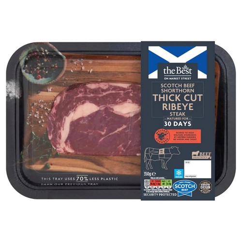 Morrisons The Best Scottish Thick Cut Ribeye Steak 350g