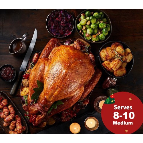 Morrisons Frozen Medium Whole Basted Turkey With Giblets 3.9-5.29 kg