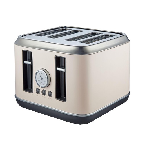 Nutmeg Home Country 4 Slice Toaster Cream