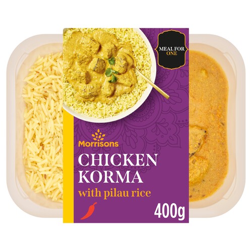 Morrisons Chicken Korma With Pilau Rice 