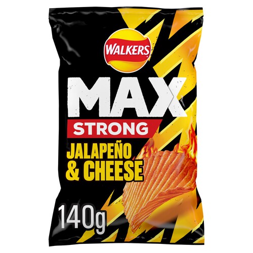 Walkers Max Strong Jalapeno & Cheese Sharing Crisps 