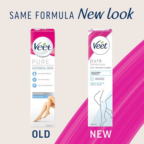 Veet Pure Hair Removal Cream Body & Legs for Sensitive Skin