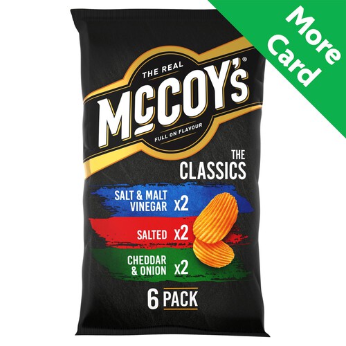 McCoy's Classic Variety Multipack Crisps 6 Pack