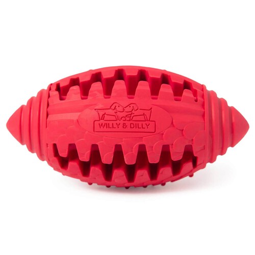 Willy & Dilly Medium Rugby Ball Red