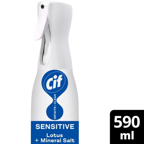 Cif Infinite Clean All in One Sensitive Lotus & Mineral Salt Spray 590ml