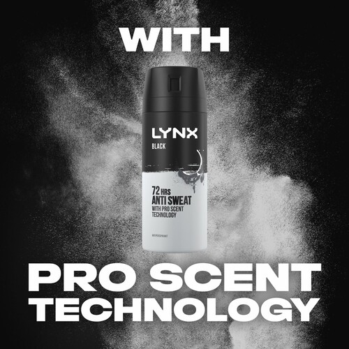 Lynx  Black Anti-perspirant Deodorant Spray for Men