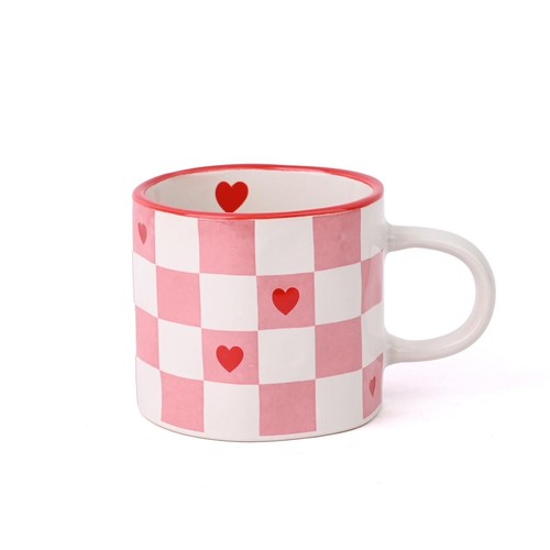 Heart Checked Mug