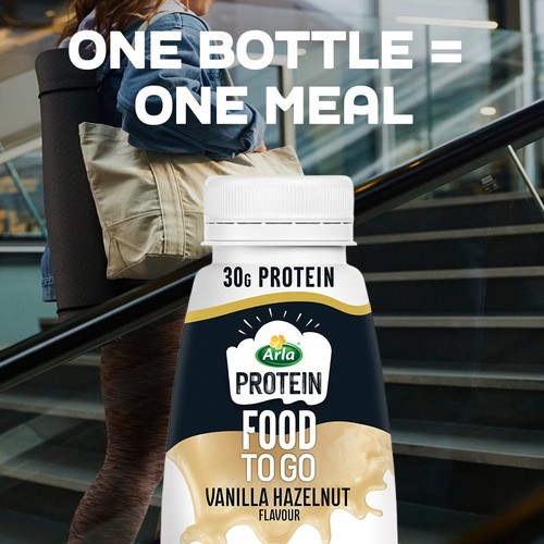 Arla Protein Food To Go Vanilla Hazelnut Meal Replacement Shake 500ml