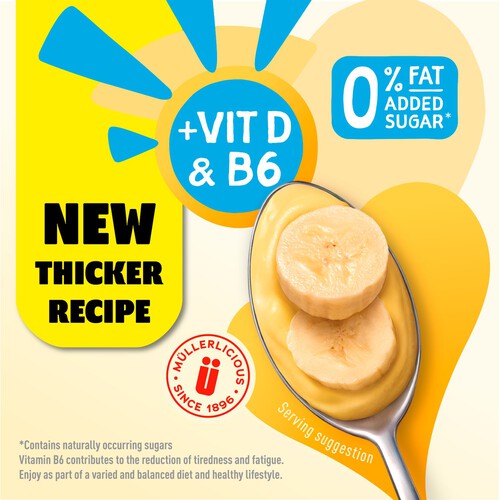 Muller Light Banana and Custard Fat Free Yogurt