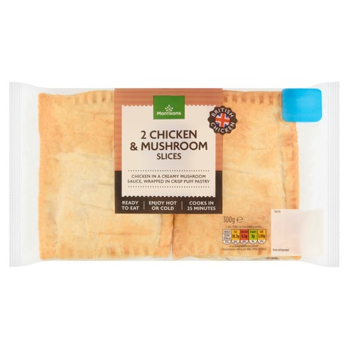 Morrisons Chicken & Mushroom Slice 2pk 300g