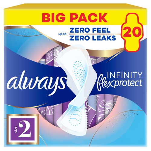 Always Infinity Pads Long Size 2 Value 