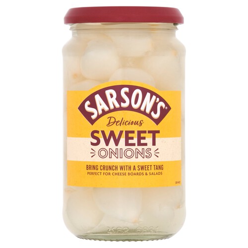 Sarson's Sweet And Mild Silverskin Onions (460g)