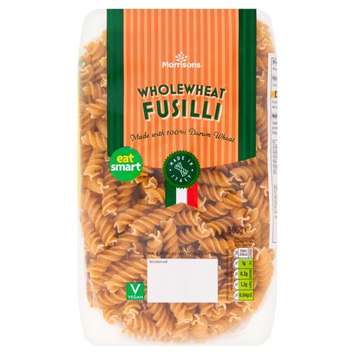 Morrisons wholewheat fusiili