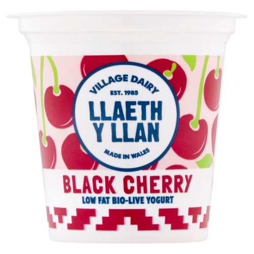 Village Dairy Llaeth Y Lan Black Cherry Yogurt