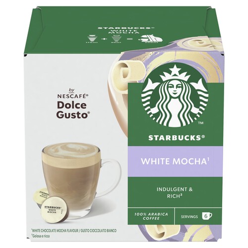 Starbucks Dolce Gusto Mocha White Mocha 12 Capsules