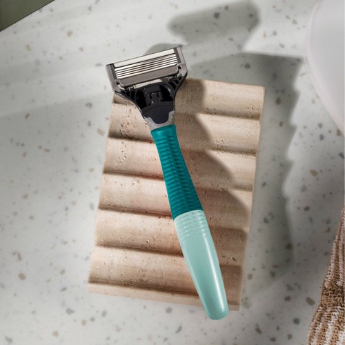 Harry's 5 Blade Cartridge And Handle Tropical Green 1 Pack