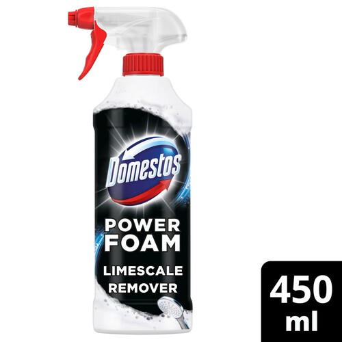 Domestos Power Foam Toilet & Bathroom Cleaner Spray Limescale Remover