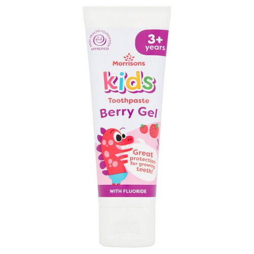 Nutmeg Kids 3+ Years Berry Stripe Toothpaste 