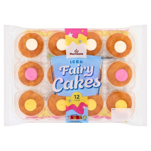 Morrisons Iced Fairy Cakes 