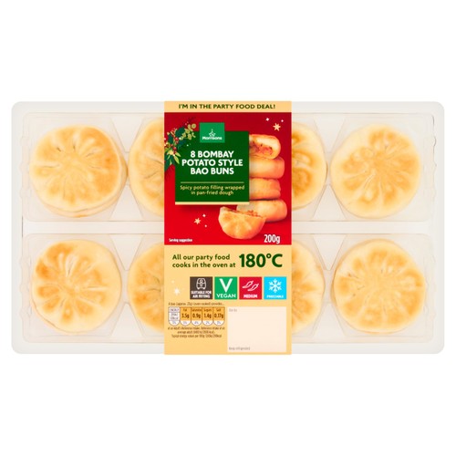 Morrisons 8 Bombay Potato Style Bao Buns  200g