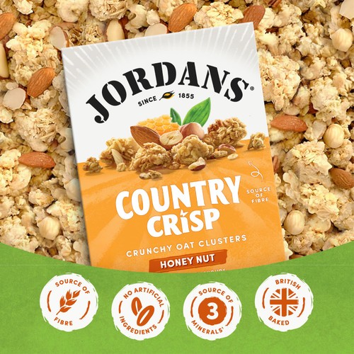 Jordans Country Crisp Honey & Nuts Breakfast Cereal   450g