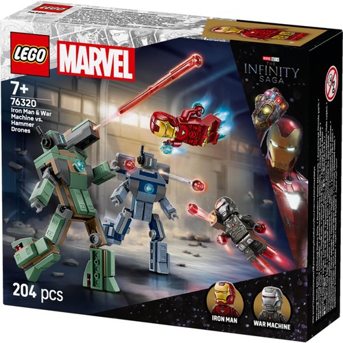 Lego Marvel Iron Man & War Machine Vs. Hammer Drones 76320