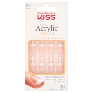 KISS Salon Acrylic French Nude False Nails