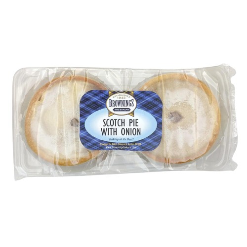 Brownings Beef & Onion Pies 2pk 