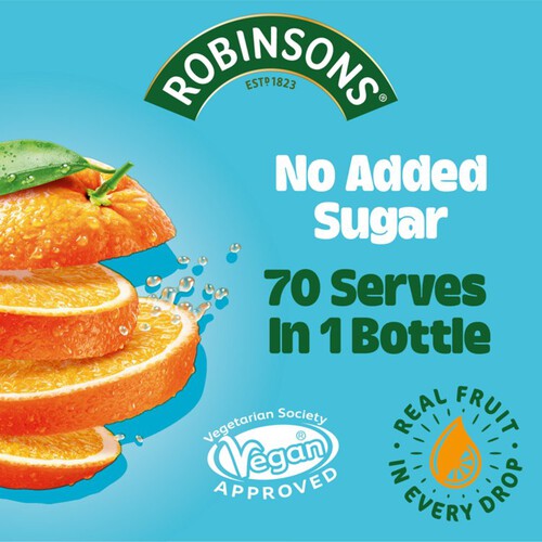 Robinsons Double Strength Orange No Added Sugar Squash