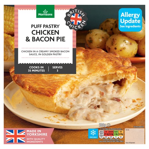 Morrisons Chicken And Bacon Pie