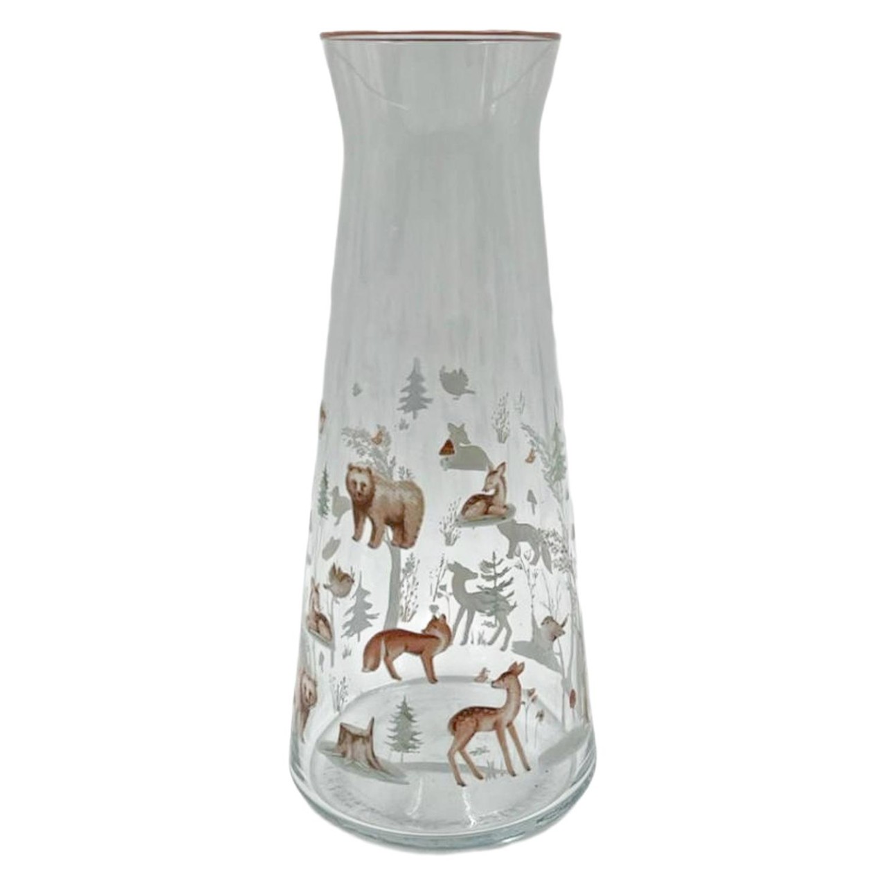 Nutmeg Home Woodland Animal Jug Red