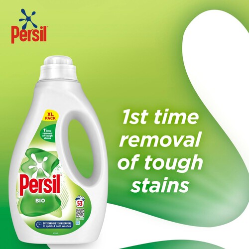 Persil Bio Liquid Laundry Washing Detergent 53 Washes