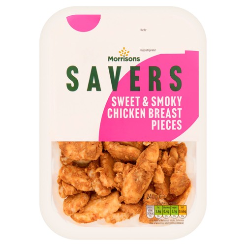 Morrisons Savers Sweet & Smokey Chicken Pieces 240g