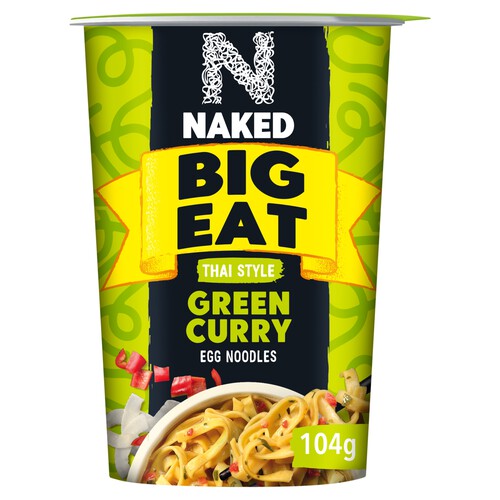 Naked Big Eat Thai Style Green Curry Egg Noodles