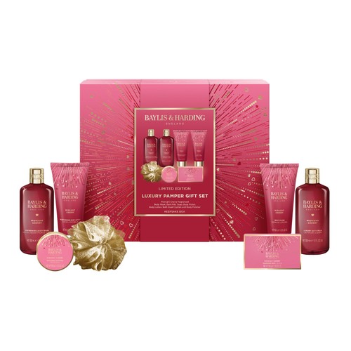 Baylis & Harding Midnight Cherry Luxury Pamper Gift Set