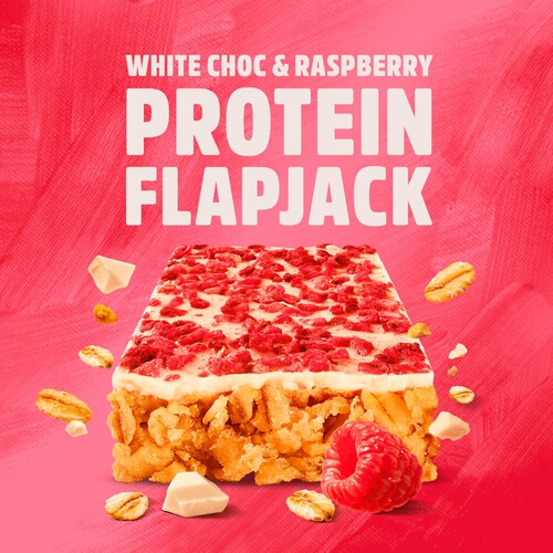 Trek Protein Flapjacks White Choc & Raspberry 