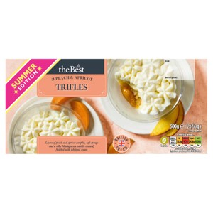 Morrisons The Best Peach & Apricot Trifle 2x150g