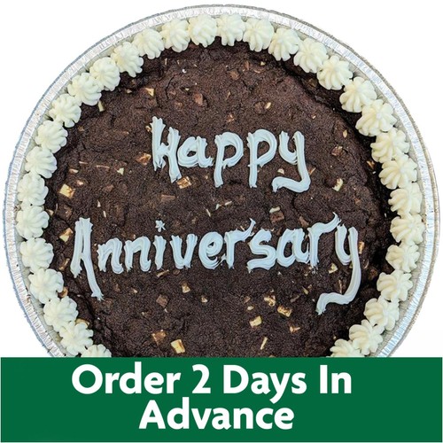 Giant 10" Triple Chocolate Cookie Happy Anniversary (Serves 10)   FTO