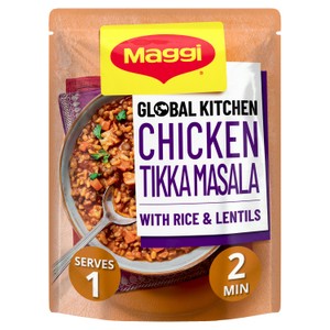 Maggi Global Kitchen Chicken Tikka Masala with Rice and Lentils Ready Meal 260g 