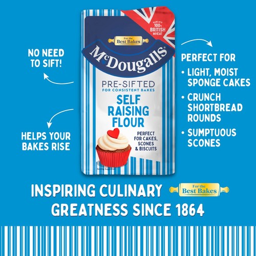 McDougalls Pre-Sifted Self Raising Flour 1.1kg