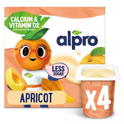 Alpro Kids Apricot Yoghurt  4 x 115g