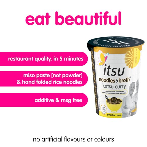 Itsu Katsu Curry Instant Noodles & Broth Pot 63g