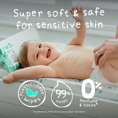 Pura Plastic Free Baby Wipes 